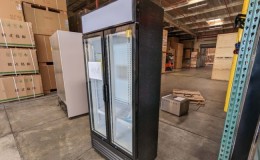 Clearance ETL 36 inch two glass door refrigerator 03318