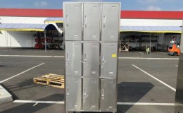 9 Door Stainless Steel Locker assembled SSL9