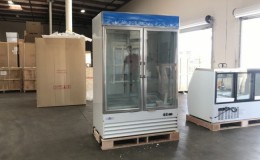 NSF 53 ins Two glass door freezer SS door D1.2BM2F