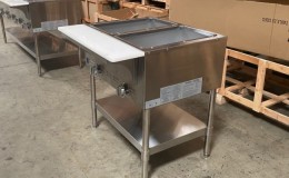 Steam table NSF 2 pan gas warmer  aerohot CD-GBM-2