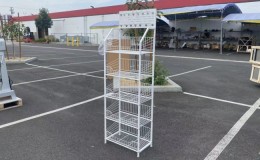 5 Shelf Angled Mobile Merchandising Rack display DW5