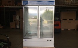 NSF Merchandiser Refrigerator 2 glass door cooler G1.2BM2F wing