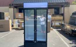 NSF ETL 39 inches two glass door refrigerator P800WA