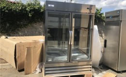 2 Glass Door Stainless Steel Commercial Refrigerator NSF CFD2G