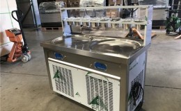 NSF two pan ice cream roll machine FI91