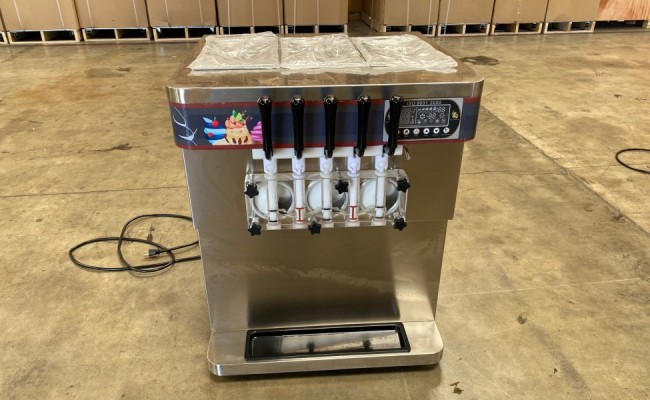 NSF 5 Flavors Soft Ice Cream Machine ICE 100E