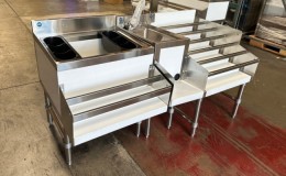 NSF 60 ins Stainless Steel Combination Cocktail Station BS241224