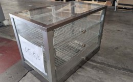 Clearance 3 layer Glass Hot Food Warmer Display Case 051510