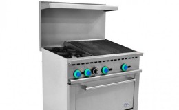 NSF 36 Commercial 2 Burner 24 Charbroiler TC-R36-24CB-2B