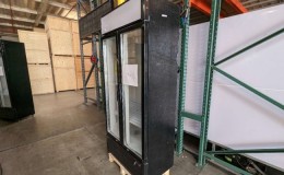 Clearance NSF ETL 36 inch two glass door refrigerator 04073