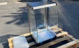 Open air Dry Curved Glass Countertop Dry Display Case RTZ-75L