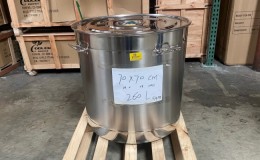 Polished Stainless Steel 260l/274 qt Stock Pot D28H28