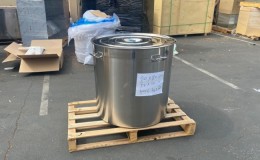 Polished Stainless Steel 400L/422 qt Stock Pot D32H32