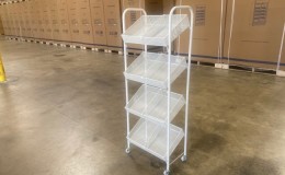 4-Tier Metal Wire Retail Floor Display Candy Rack DW4